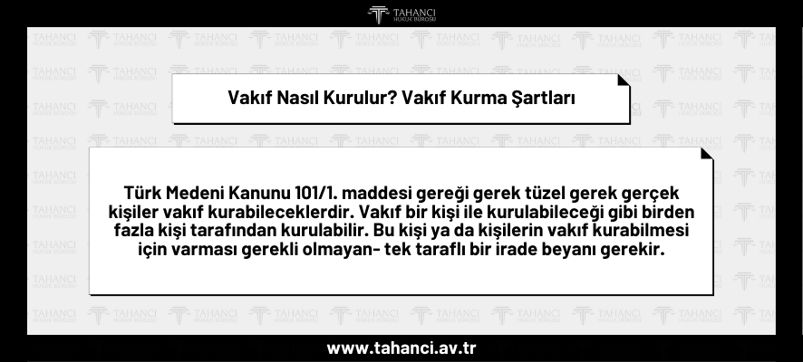 Vakıf Nasıl Kurulur? Vakıf Kurma Şartları, Maliyeti, Kişi Sayısı